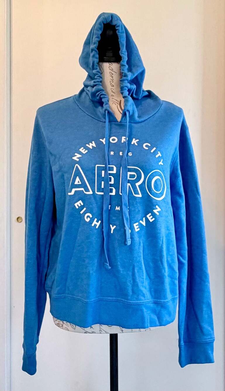 Aeropostale New York City Pullover Hoodie, Blue, Size L